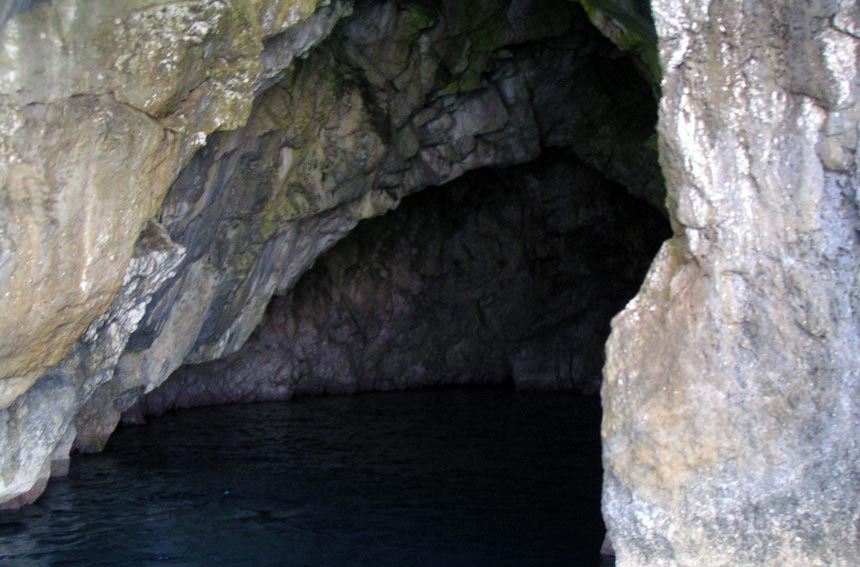 Just one of the many caves we found whilst sailing about along the west coastline of Kefalonia. Image by Velvet Karatzas.