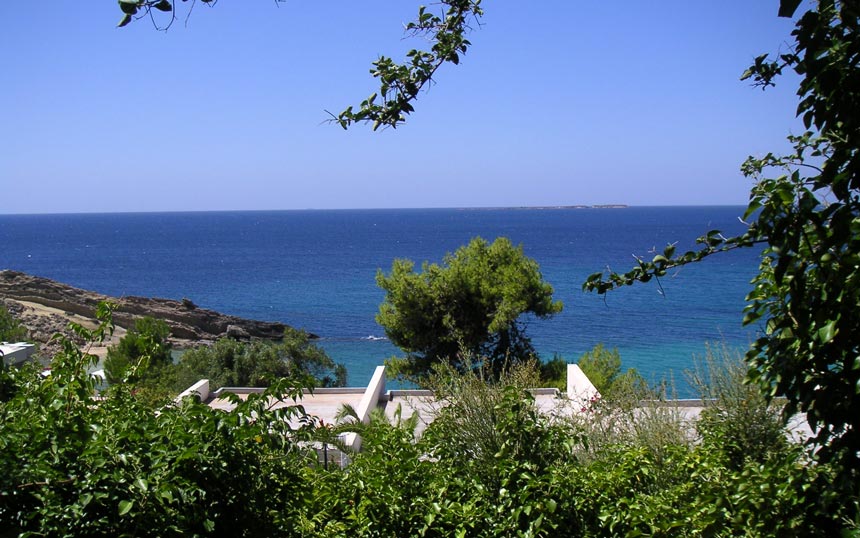 The sea view from our hotel room located at the outskirts of Lassi, Kefalonia.