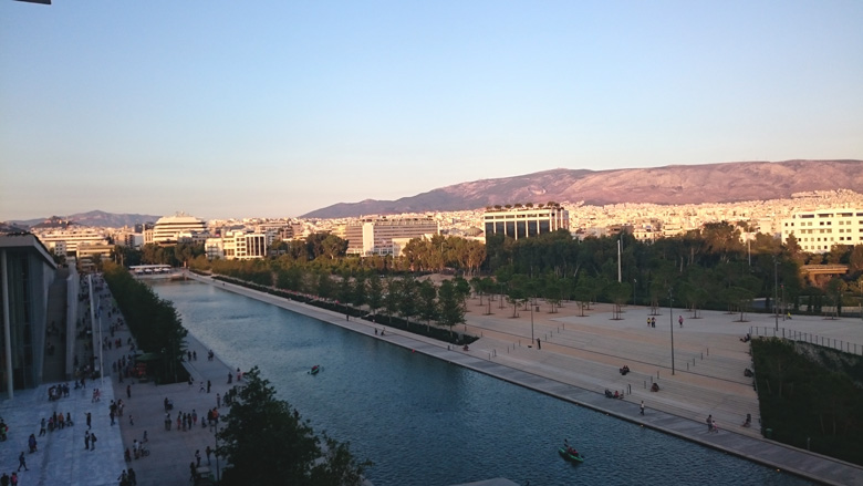 Partial view of Athens from the Stavros Niarchos Cultural Center. Image by Velvet.