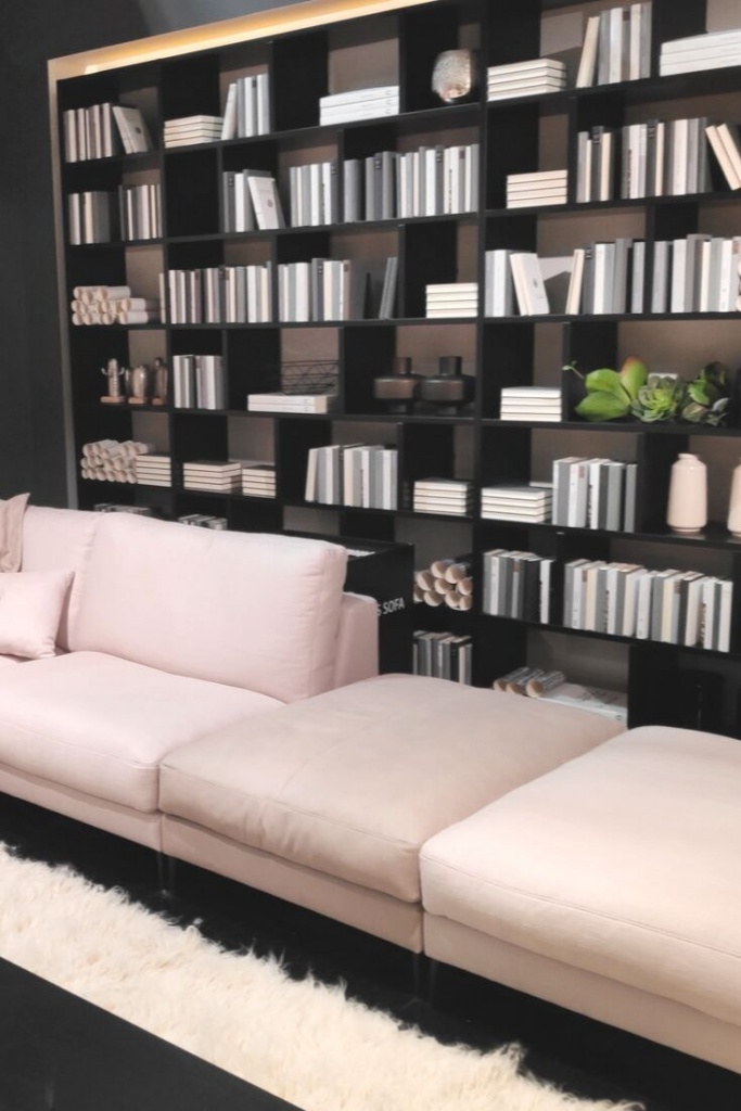 Bookcase styling as seen at Salone del Mobile 2019 in Milan.