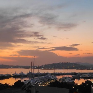 View of Piraeus from Faliro just after sunset. Image by Velvet.
