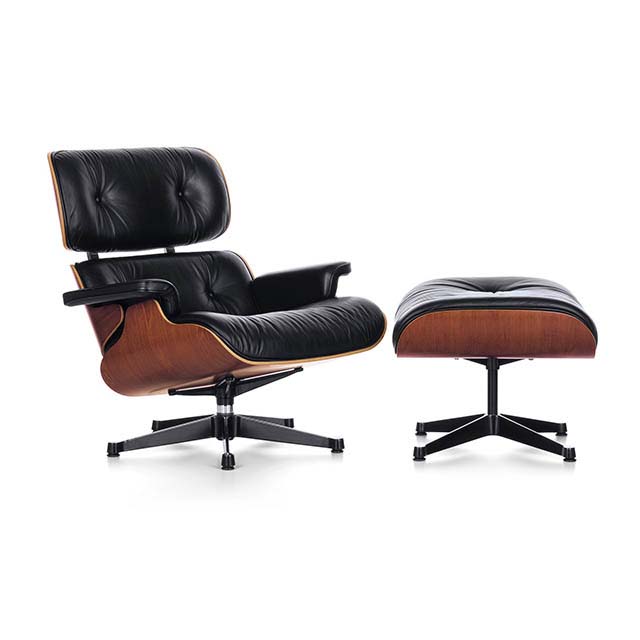 The iconic Vitra Eames Lounge Chair & Ottoman. Image by nest.co.uk