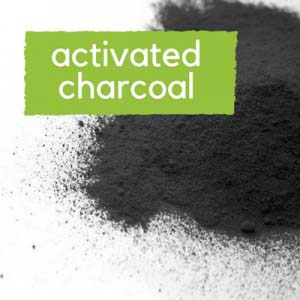 Activated charcoal black powder