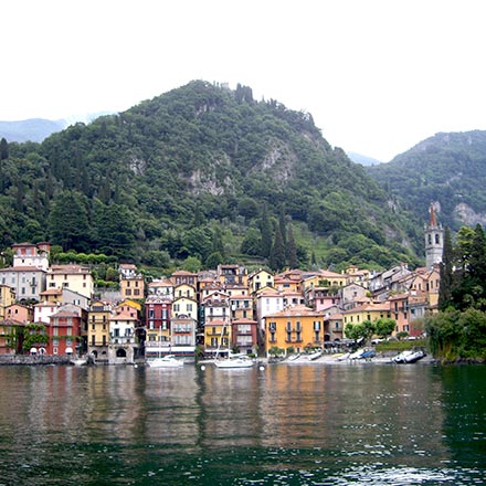 Partial view from Lake Como.