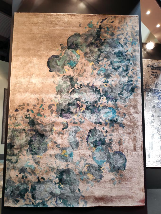 A beautiful area rug at the iSaloni 2019 in Milan.