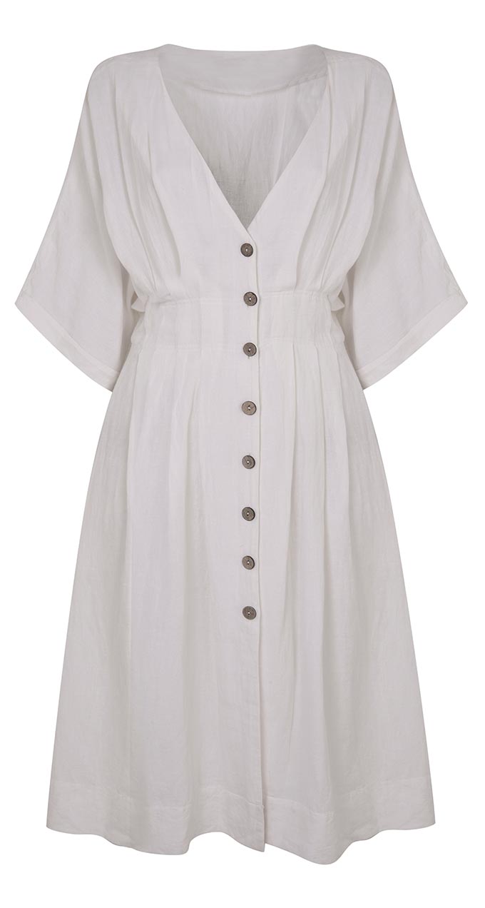 A button down white dress. By Miss Selfridge.