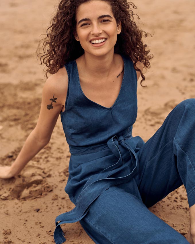 A denim jumpsuit will always be a favorite of mine. A classic! Image by Next.