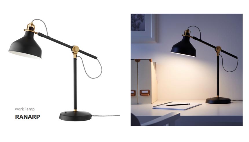 Ikea's Ranarp desk lamp.