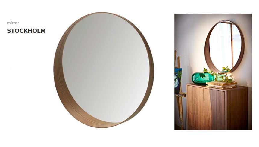 Ikea's Stockholm round mirror.