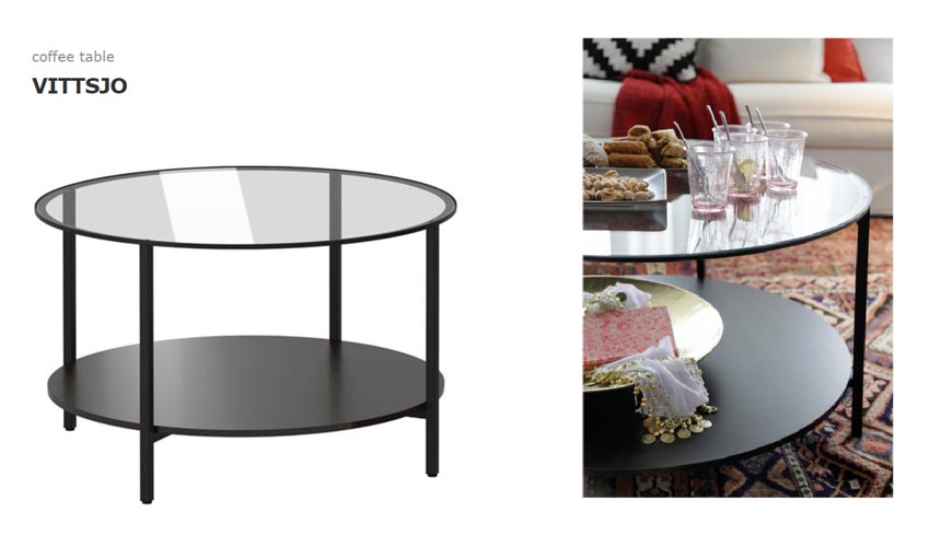 Ikea's Vittsjo coffee table.