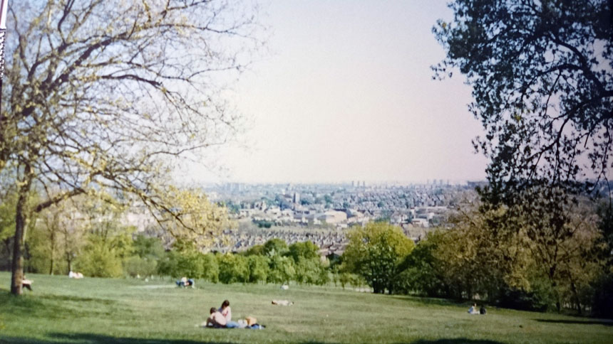 Views of North London from the Alexandra Park Palace.