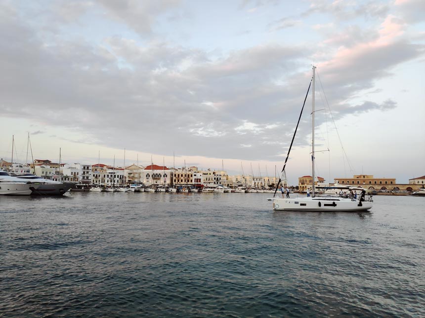 View of the port of Hermoupolis, Syros.