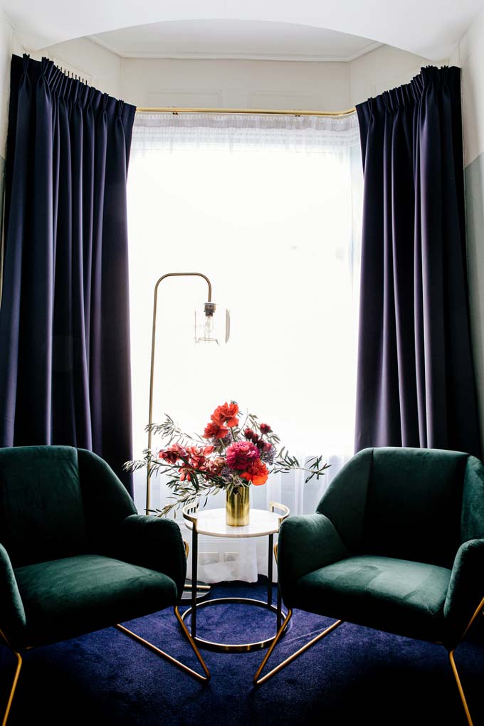 Partial view of a vignette in one of the rooms of Hotel Harry at Surry Hills, Sydney.