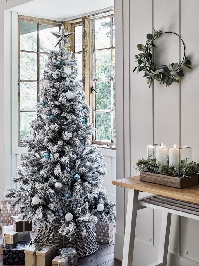 An all silver Christmas tree. How delightful! Image via Argos.