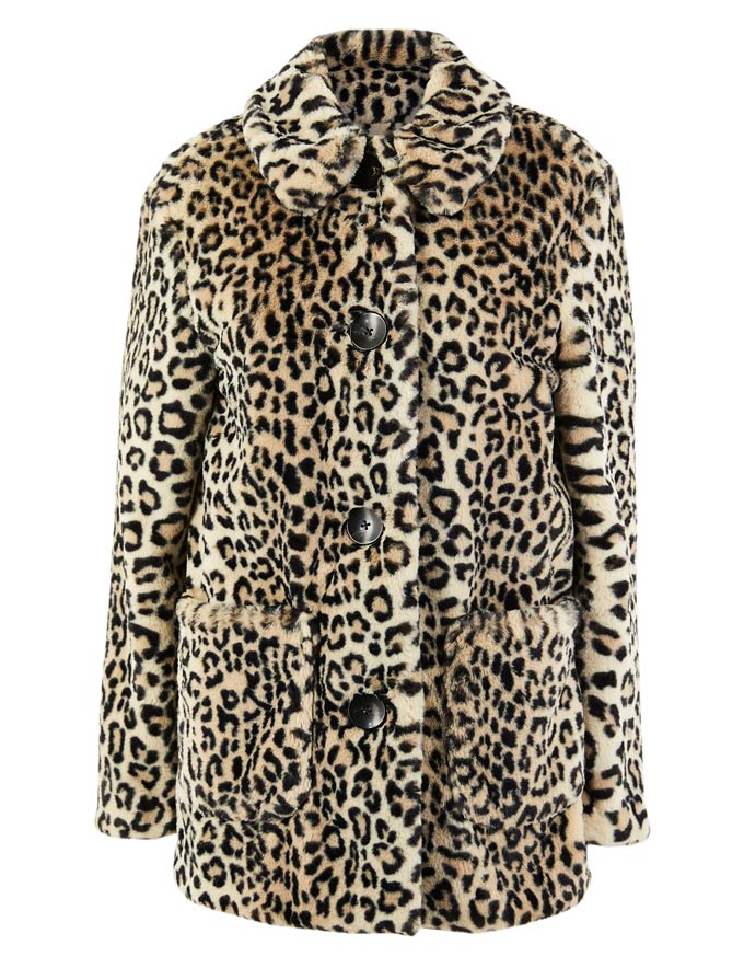 The leopard print coat! Image by Marks&Spencer.