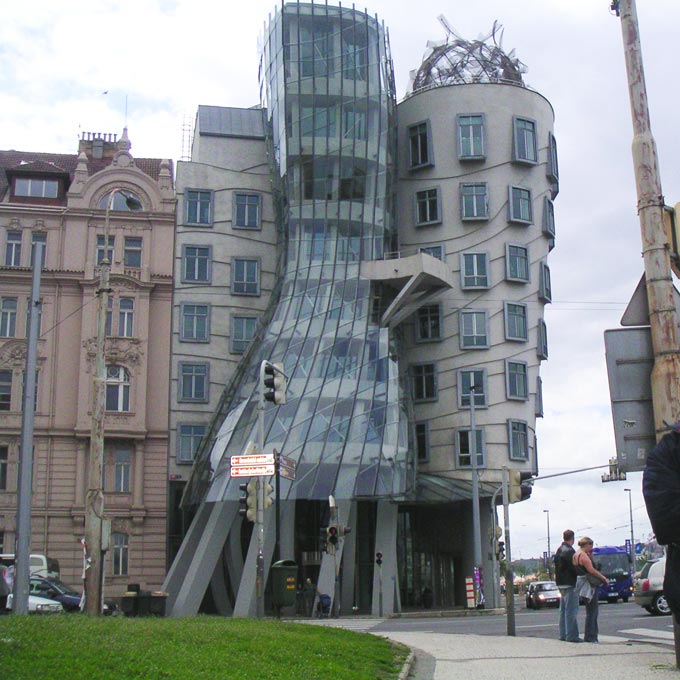 The Dancing House by Frank Gehry in Prague. One of the iconic buildings to see. Image by Velvet.