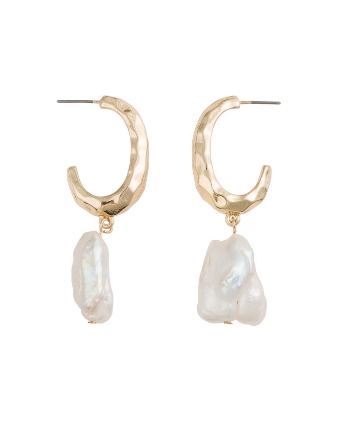 Hoops with pearls. A fab combo. Image: Oliver Bonas.