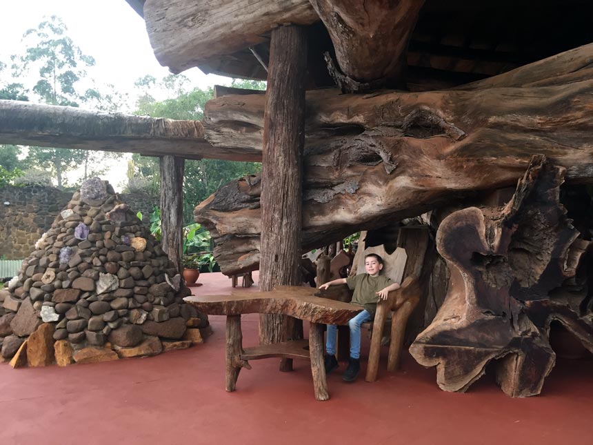 Michael at the Aripuca Theme Park at Iguazu.