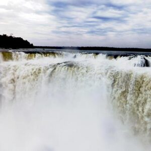 Partial view of the Iguazu falls in Argentina.