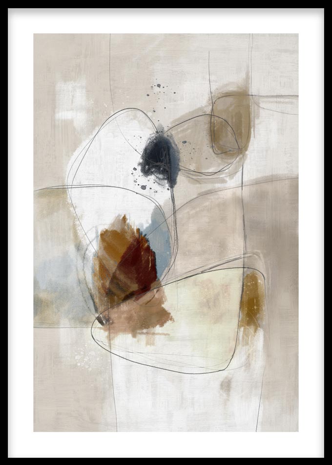 An abstrack art print. Via Desenio.