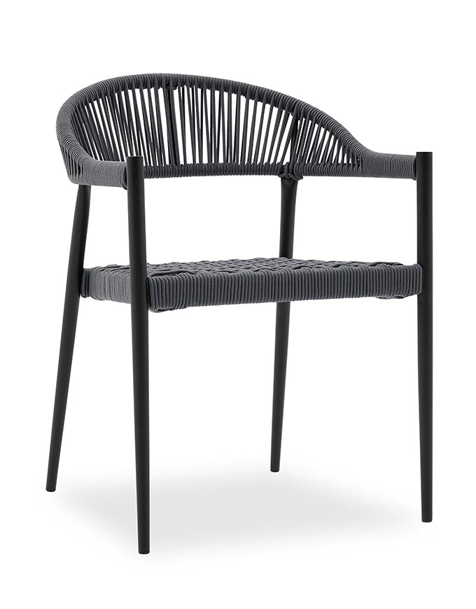 The Bora rope garden chair with a minimal design. Image: Cult Furniture.