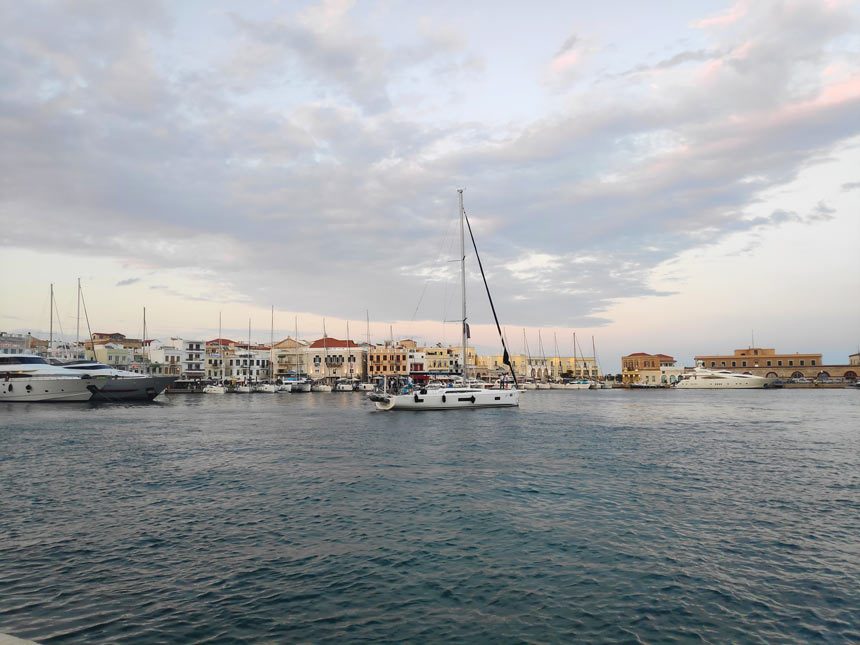 View of the port of Hermoupolis. Image: Velvet Karatzas.