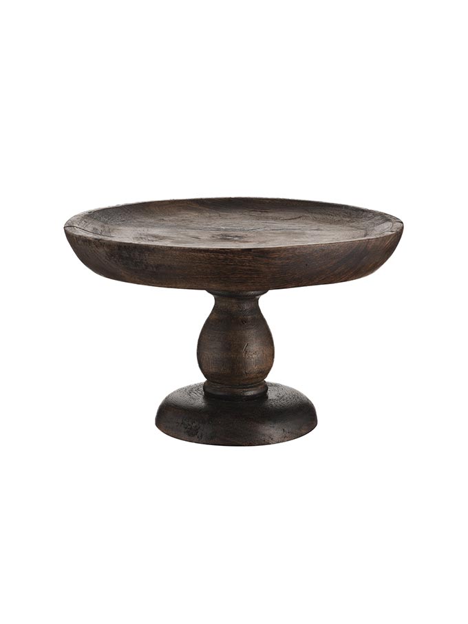 Love the rustic feel of this Mango wood cake stand from Hudson Home.