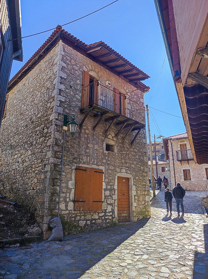 Stone houses and stone paved alleys all over this village.