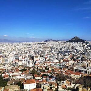 Bird's eye view of Athens. Image by Velvet Karatzas.
