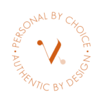 Velvet Karatzas tagline stamp: Personal by choice, authentic by design.